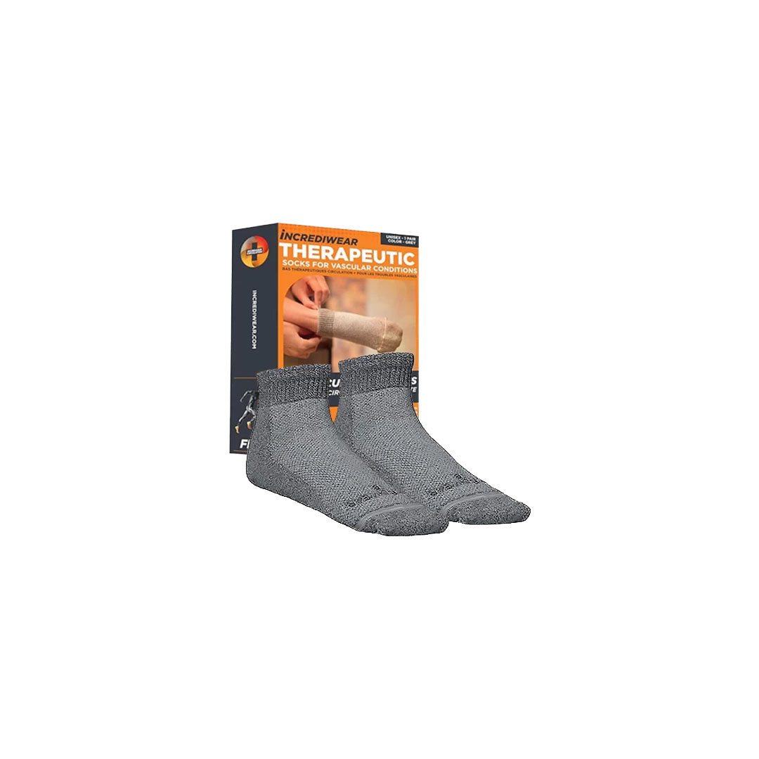 Incrediwear Diabetic Socks Ankle Grey Incrediwear Diabetic Socks Ankle Grey