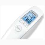 Beurer Talking Upper Arm Blood Pressure Monitor BM 49 + Non-Contact Clinical Thermometer FT 90 - Image 2