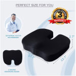 Dr Well Memory Foam Coccyx Comfort Ortho Cushion