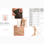 Relaxsan Open Toe Knee Socks CCL-2, 23-32 mmhg Black - M2050A - Image 4