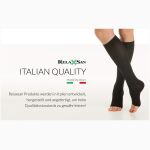 Relaxsan Open Toe Knee Socks CCL-2, 23-32 mmhg Black - M2050A - Image 2