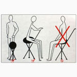 Multi-Function Aluminium Walking Stick with Chair Folding Seat Walking Cane - Image 3