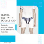 Hernia Belt Double Pad Grey - Image 2