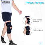 Vissco Functional Knee Support Black 1pc - Image 5