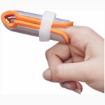 Vissco Cot Finger Splint Adjustable Strap Orange