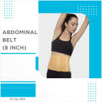 Abdominal Belt Abdominal Muscles 8" Beige - Image 2