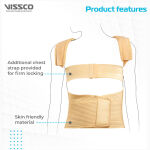 Vissco Dorso Lumbar Spinal Brace Beige - Image 7