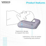 Vissco Deluxe Cervical Pillow Grey - Image 3