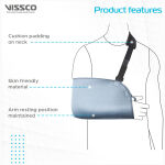 Vissco Arm Pouch Sling Mild Support Grey - Image 7