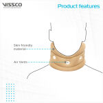 Vissco Cervical Collar without Chin Support Beige - Image 3