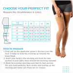 Vissco Medical Compression Class-2 Thigh Length Mild Support Beige - Image 6