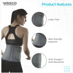 Vissco Lumbocare Lumbo Sacral Belt Grey - Image 5