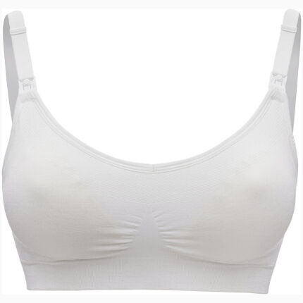 Keep Cool Breathable Maternity and Nursing Ultra Bra - Omni Pack White
