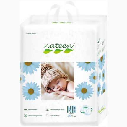 Nateen Premium Line Baby Diapers-NB 20x, 2-5kg