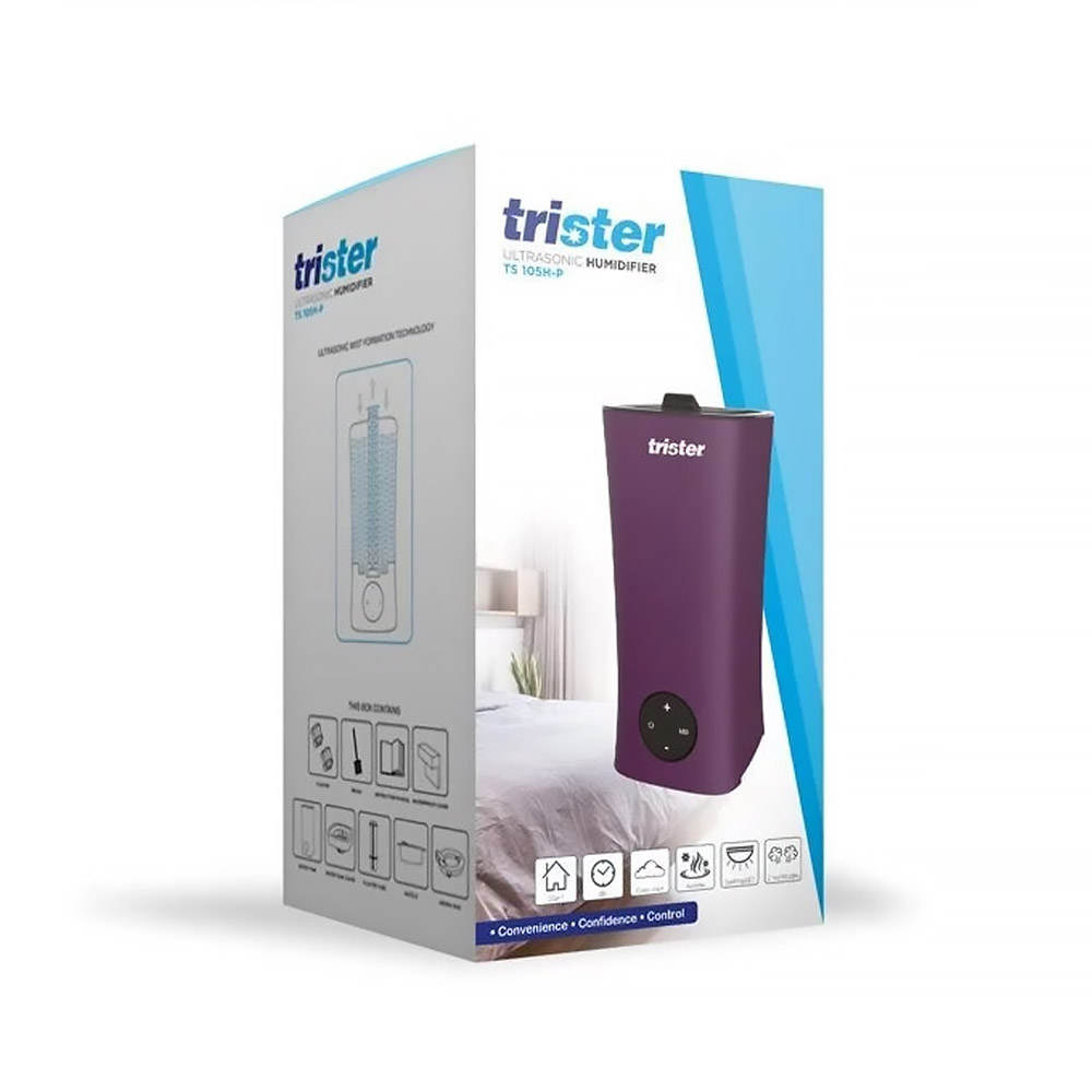 Trister-Ultrasonic-Humidifier-2L-Purple-01.jpg Trister Ultrasonic Humidifier 2L Purple - Image 1