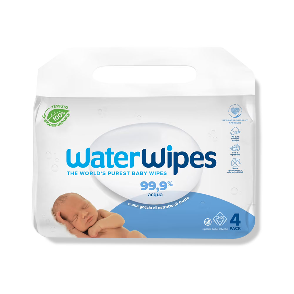 Water-Wipes-Pure-Baby-Wipes-4x60-1.jpg Water Wipes Pure Baby Wipes 4x60 - Image 1