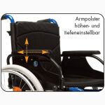 Wheelchair Lightweight Foldable Vermeiren D200-V B06 - Image 5