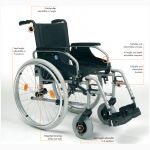 Wheelchair Foldable Vermeiren D100 - Image 6