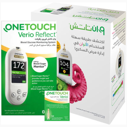 OneTouch Verio Reflect Blood Sugar Mentor Machine + 50's Strips