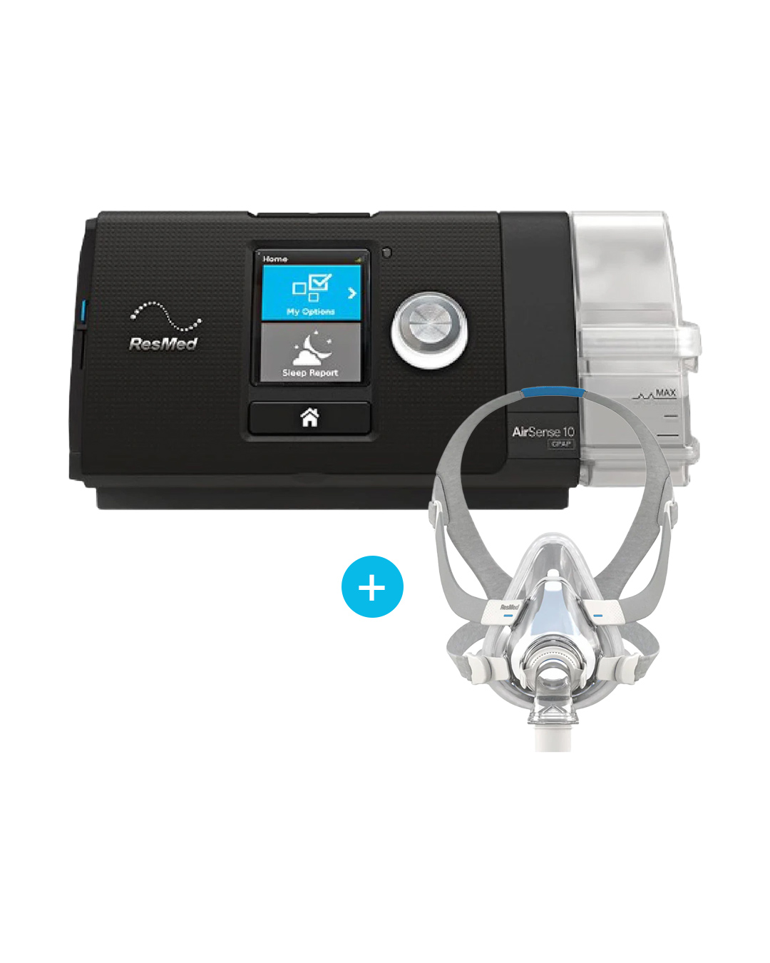 ResMed-AirSense™-10-Autoset™-Automatic-CPAP-Machine-+-AirFit-F20-Mask ResMed AirSense™ 10 Autoset™ Automatic CPAP Machine + AirFit F20 Mask