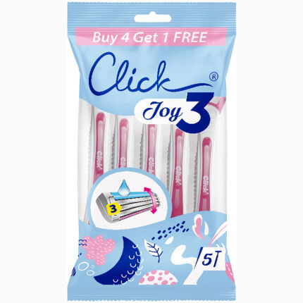 Click Joy 3 Almond Oil 4+1 Razor