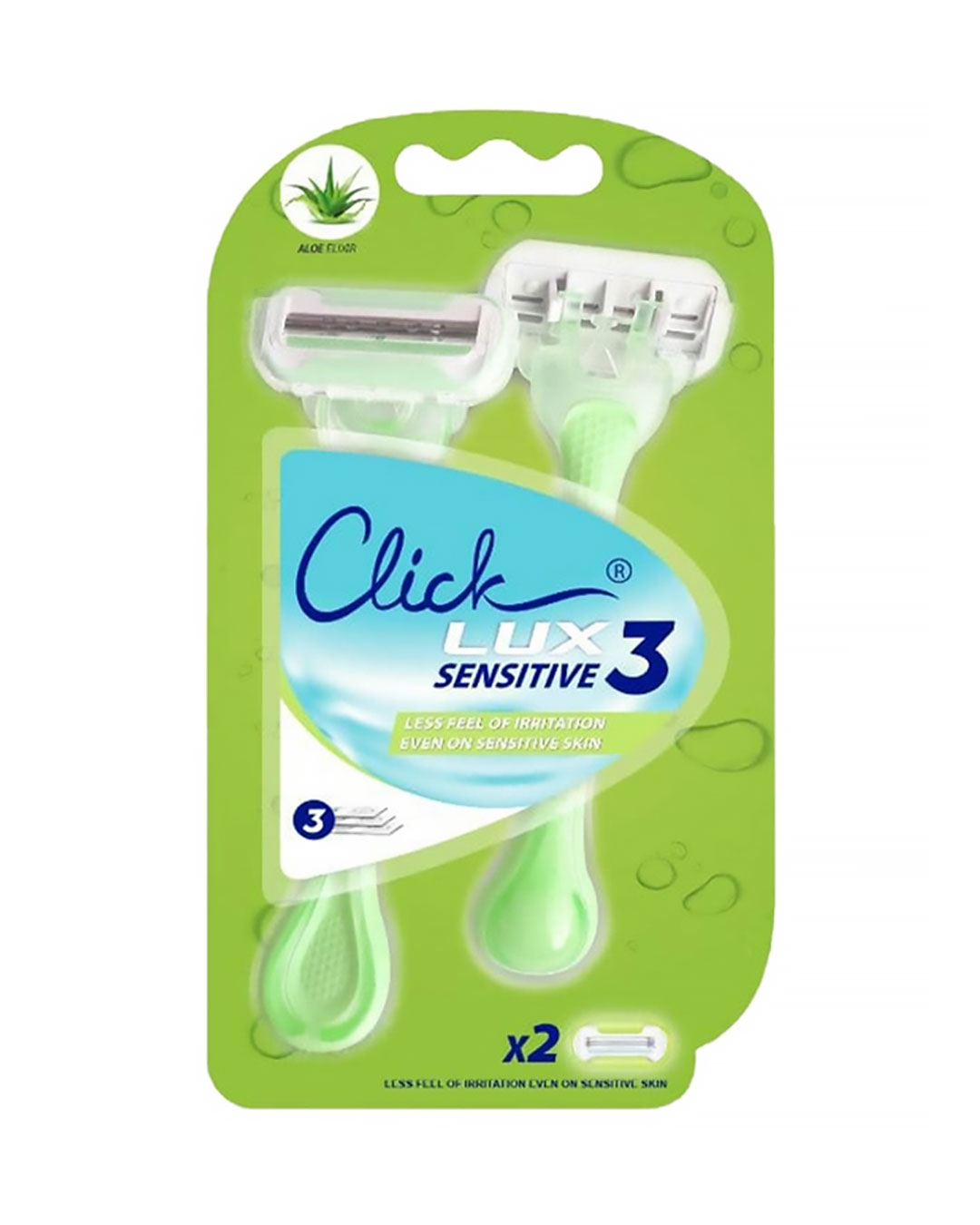 Click-Lux-3-Sensitive-Razor-2pcs-01 Click Lux 3 Sensitive Razor 2pcs