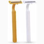 Twin Blade Razor Yellow + White Handle