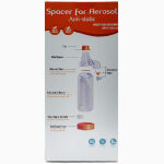 Spacer for Aerosol Anti-Static with soft 100% Silicon Mask for Infant (0-18 month)