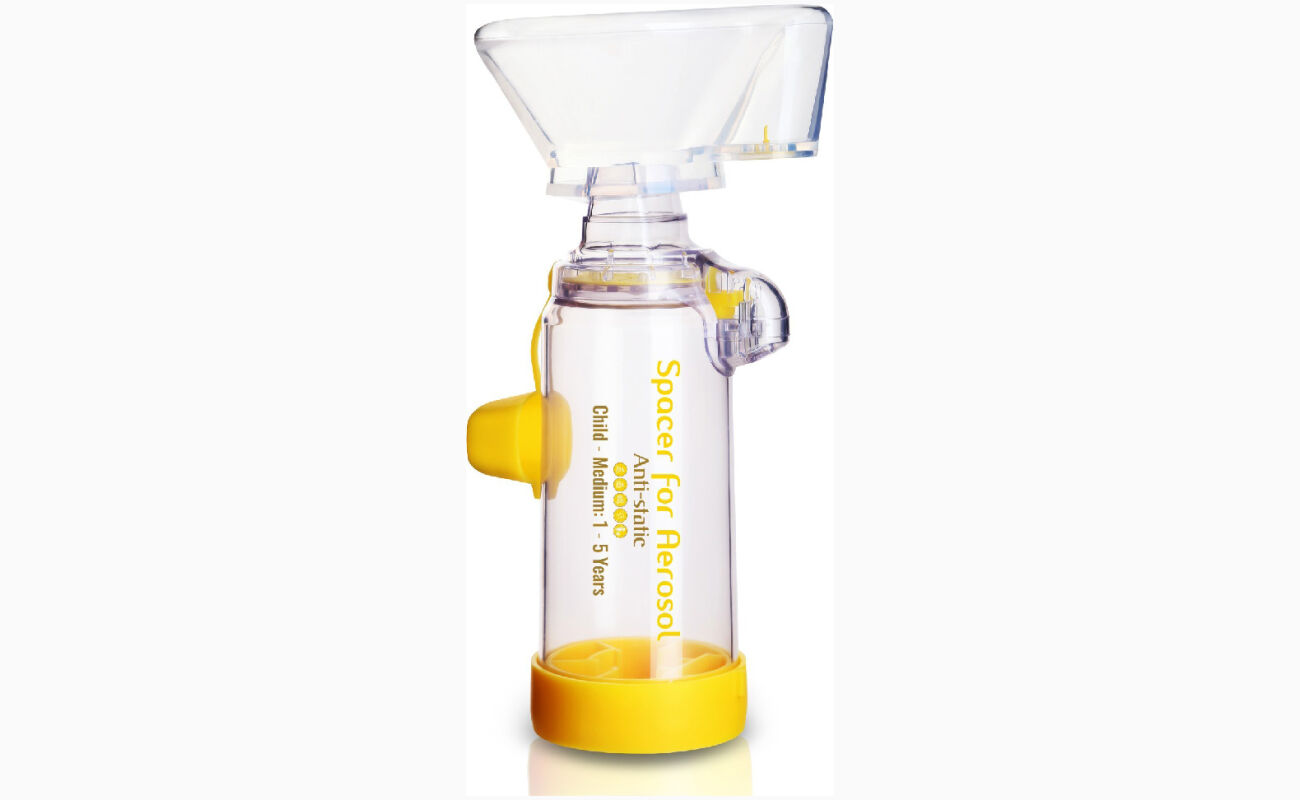 Spacer for Aerosol Anti-Static with soft 100% silicon mask for child 1-5 years